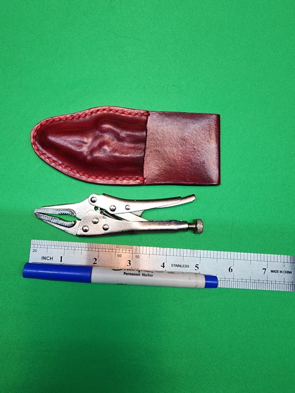 New Homemade Leather Pouch with Mastercraft Mini Vice Grips - Picture 5 of 15